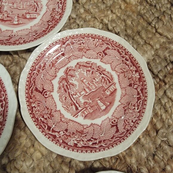 Vintage Mason's Patent IronStone England Vista Pink 7" Plate -Excellent cond. - Picture 7 of 16